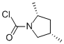 1-Pyrrolidinecarbonyl chloride, 2,4-dimethyl-, cis- (9CI) Struktur