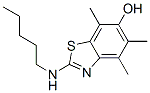 6-Benzothiazolol,  4,5,7-trimethyl-2-(pentylamino)- Struktur