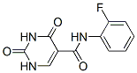 5-Pyrimidinecarboxamide,N-(2-fluorophenyl)-1,2,3,4-tetrahydro-2,4-dioxo- Struktur