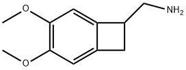 C-(3,4-DIMETHOXY-BICYCLO[4.2.0]OCTA-1(6),2,4-TRIEN-7-YL)-METHYLAMINE Struktur