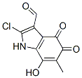 2-chloro-7-hydroxy-6-methyl-4,5-dioxo-1H-indole-3-carbaldehyde Struktur