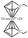 Bis(ethylcyclopentadienyl)zirconium dichloride Struktur