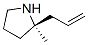 Pyrrolidine, 2-methyl-2-(2-propenyl)-, (R)- (9CI) Struktur