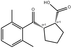 CIS-2-(2,6-DIMETHYLBENZOYL)CYCLOPENTANE-1-CARBOXYLIC ACID Struktur