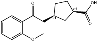 CIS-3-[2-(2-METHOXYPHENYL)-2-OXOETHYL]CYCLOPENTANE-1-CARBOXYLIC ACID Struktur