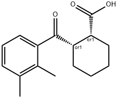 CIS-2-(2,3-DIMETHYLBENZOYL)CYCLOHEXANE-1-CARBOXYLIC ACID Struktur