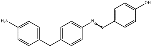 4-[[[4-[(4-Aminophenyl)methyl]phenyl]imino]methyl]phenol Struktur