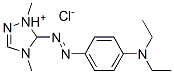 5-[[4-(diethylamino)phenyl]azo]-1,4-dimethyl-1H-1,2,4-triazolium chloride Struktur