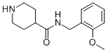 N-(2-METHOXYBENZYL)PIPERIDINE-4-CARBOXAMIDE Struktur