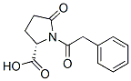 5-oxo-1-(phenylacetyl)-L-proline Struktur