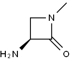 2-Azetidinone,3-amino-1-methyl-,(S)-(9CI) Struktur