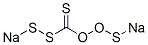 disodium tetrathioperoxycarbonate Struktur