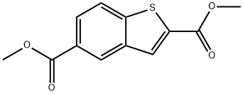 Dimethyl 1-benzothiophene-2,5-dicarboxylate Struktur