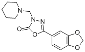 1,3,4-Oxadiazol-2(3H)-one, 5-(1,3-benzodioxol-5-yl)-3-(1-piperidinylme thyl)- Struktur