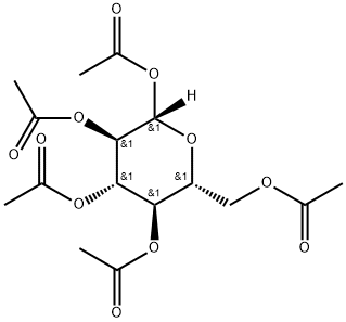 BETA-D-GLUCOSE-1-C-D PENTAACETATE Struktur