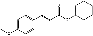 cyclohexyl p-methoxycinnamate Struktur