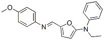 2-Furanamine,  N-ethyl-5-[[(4-methoxyphenyl)imino]methyl]-N-phenyl- Struktur