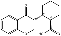 TRANS-2-[2-(2-METHOXYPHENYL)-2-OXOETHYL]CYCLOHEXANE-1-CARBOXYLIC ACID Struktur