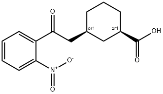 CIS-3-[2-OXO-2-(2-NITROPHENYL)ETHYL]CYCLOHEXANE-1-CARBOXYLIC ACID Struktur