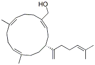 (4R,1Z,7E,11Z)-7,11-Dimethyl-4-(5-methyl-1-methylene-4-hexenyl)cyclotetradeca-1,7,11-triene-1-methanol Struktur