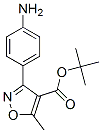 4-Isoxazolecarboxylicacid,3-(4-aminophenyl)-5-methyl-,1,1-dimethylethylester(9CI) Struktur