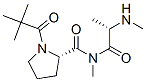 N-pivaloylprolyl-N,N'-dimethylalaninamide Struktur