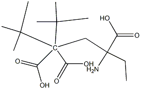 γ-Carboxyglutamic Acid γ,γ-Di-t-butyl 3-Ethyl Ester Struktur