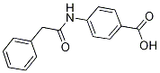 N-PHENYLACETYL-P-AMINOBENZOIC ACID) Struktur