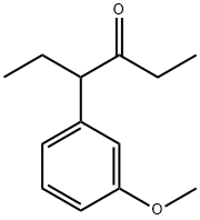 3-(m-Methoxyphenyl)-4-hexanone Struktur