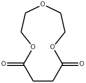 1,4,7-trioxacycloundecane-8,11-dione Struktur