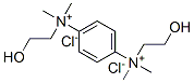 p-phenylenebis[(2-hydroxyethyl)dimethylammonium] dichloride Struktur