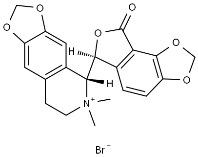 (-)-BICUCULLINE METHOBROMIDE Struktur