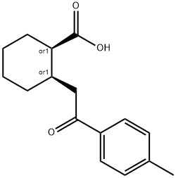 CIS-2-[2-(4-METHYLPHENYL)-2-OXOETHYL]CYCLOHEXANE-1-CARBOXYLIC ACID Struktur