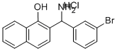 2-[AMINO-(3-BROMO-PHENYL)-METHYL]-NAPHTHALEN-1-OL HYDROCHLORIDE Struktur