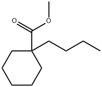 1-Butylcyclohexanecarboxylic acid methyl ester Struktur