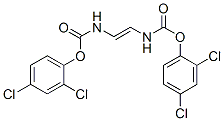 N,N'-Vinylenedicarbamic acid bis(2,4-dichlorophenyl) ester Struktur