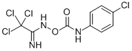 p-Chlorocarbanilic acid 2,2,2-trichloroacetimidoylamino ester Struktur