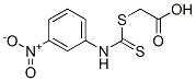 N-(3-Nitrophenyl)dithiocarbamic acid carboxymethyl ester Struktur