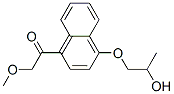 1-(4-Methoxyacetyl-1-naphtyloxy)-2-propanol Struktur