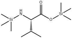 N-(Trimethylsilyl)-L-valine (trimethylsilyl) ester Struktur