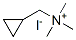 (cyclopropylmethyl)trimethylammonium iodide Struktur