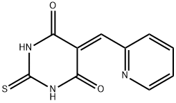 5-(2-Pyridylmethylene)-2-thiobarbituric acid Struktur