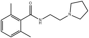 2,6-Dimethyl-N-[2-(1-pyrrolidinyl)ethyl]benzamide Struktur