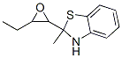 Benzothiazole, 2-(3-ethyloxiranyl)-2,3-dihydro-2-methyl- (9CI) Struktur