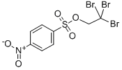 Benzenesulfonic acid, p-nitro-, 2,2,2-tribromoethyl ester Struktur