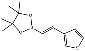 E-2-(Thiophen-3-yl)vinylboronic  acid  pinacol  ester Struktur