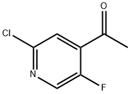 Ethanone, 1-(2-chloro-5-fluoro-4-pyridinyl)- Struktur