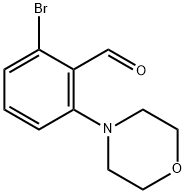 2-BroMo-6-(Morpholino)benzaldehyde Struktur