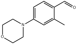 2-METHYL-4-MORPHOLIN-4-YL-BENZALDEHYDE Struktur