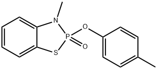 2,3-Dihydro-3-methyl-2-(4-methylphenoxy)-1,3,2-benzothiazaphosphole 2-oxide Struktur